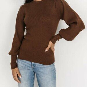Baltic Born Brown Rib Knit Sweater